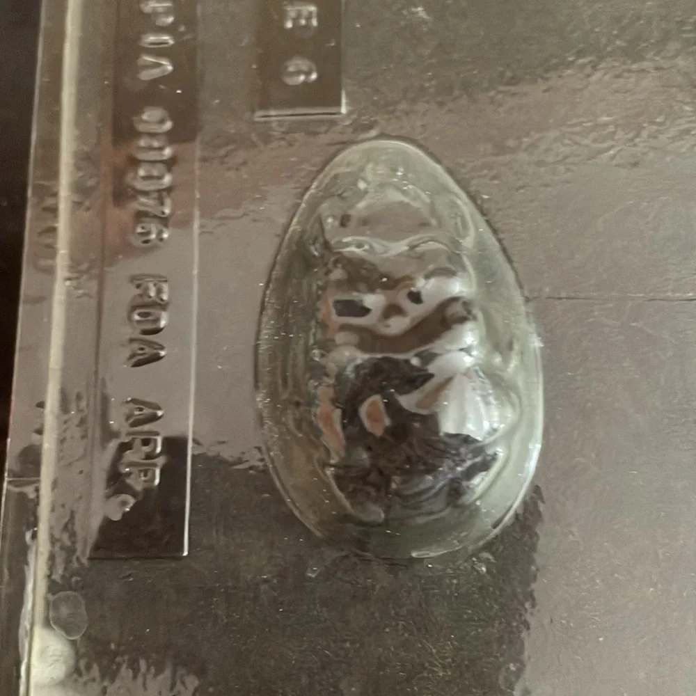 Easter Chocolate Candy / Soap Mold Set, Deep Egg And shallow lollipop designs